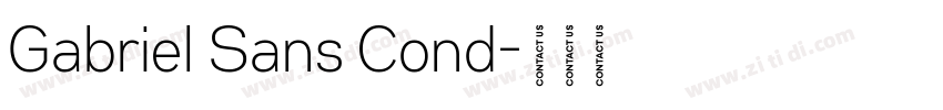 Gabriel Sans Cond字体转换